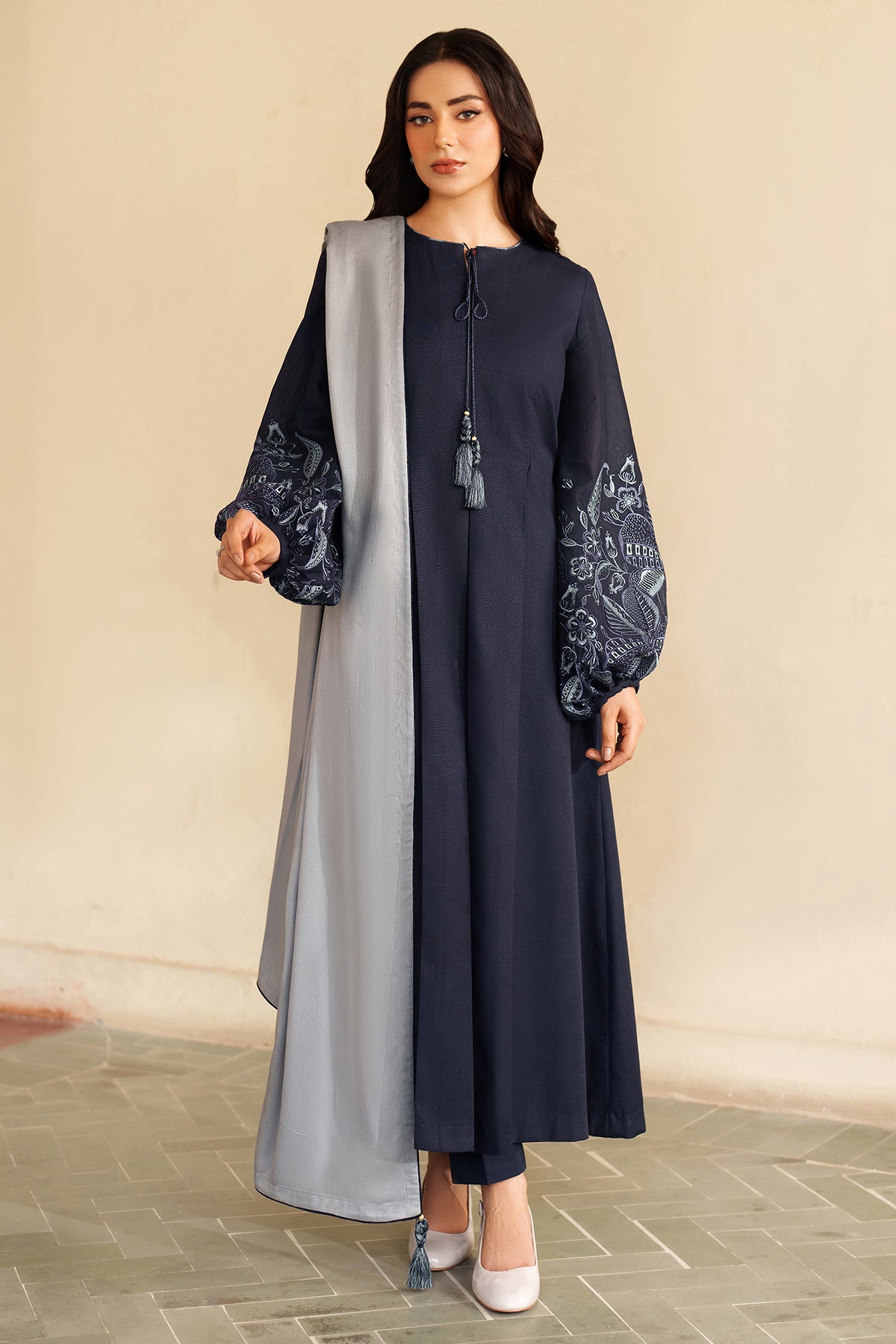 EMBROIDERED KHADDAR RTW-1234