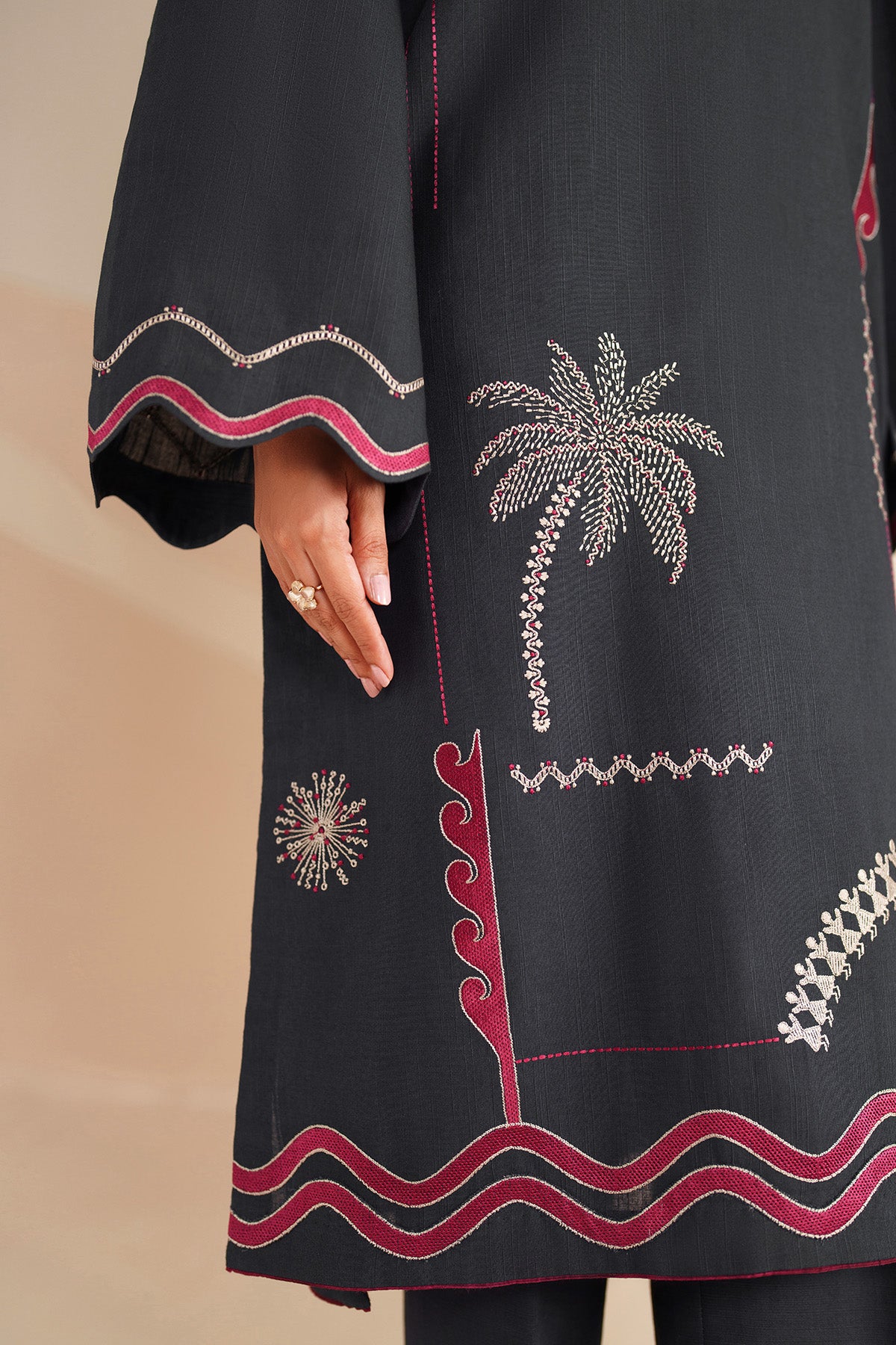 EMBROIDERED KHADDAR UW-0227