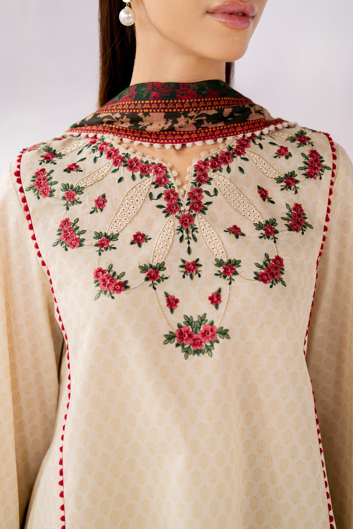 EMBROIDERED LAWN RTW-1297