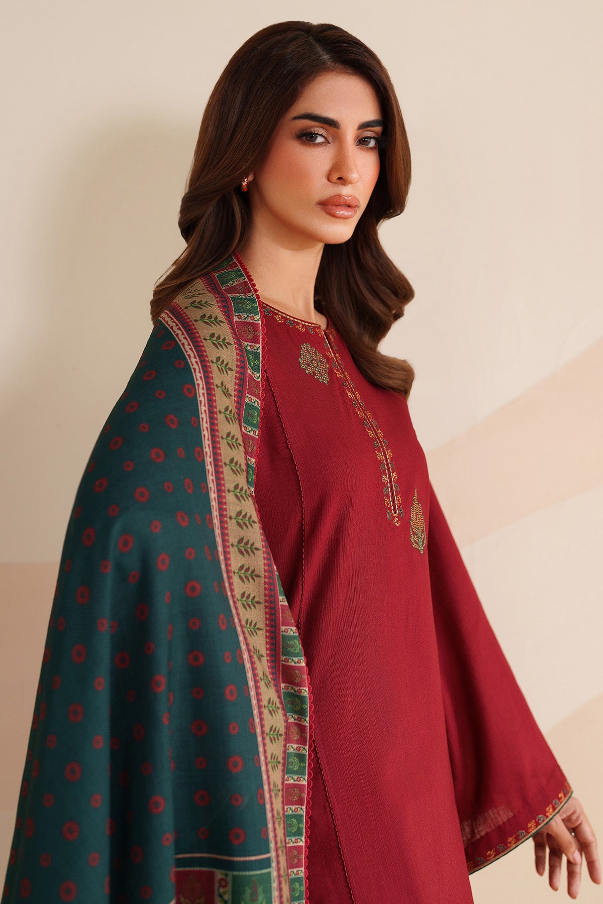 EMBROIDERED KHADDAR UW-0240
