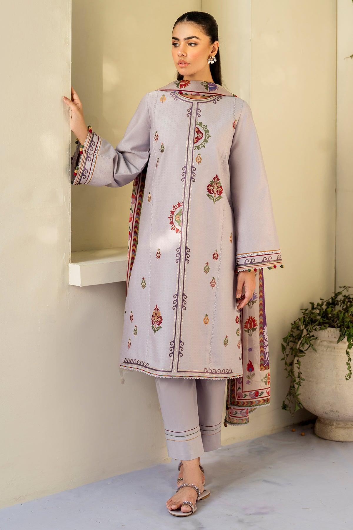 EMBROIDERED DOBBY LAWN USE-9204