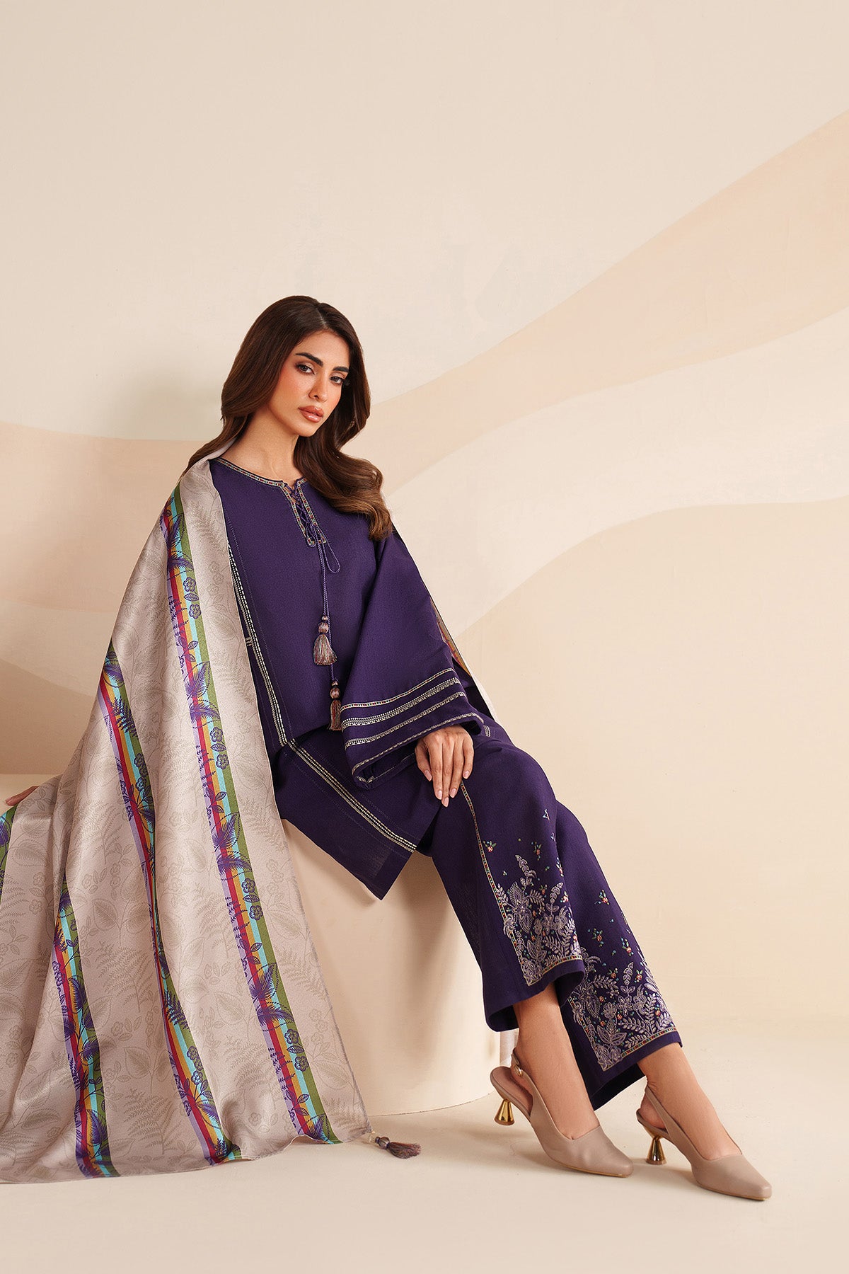 EMBROIDERED KHADDAR UW-0228