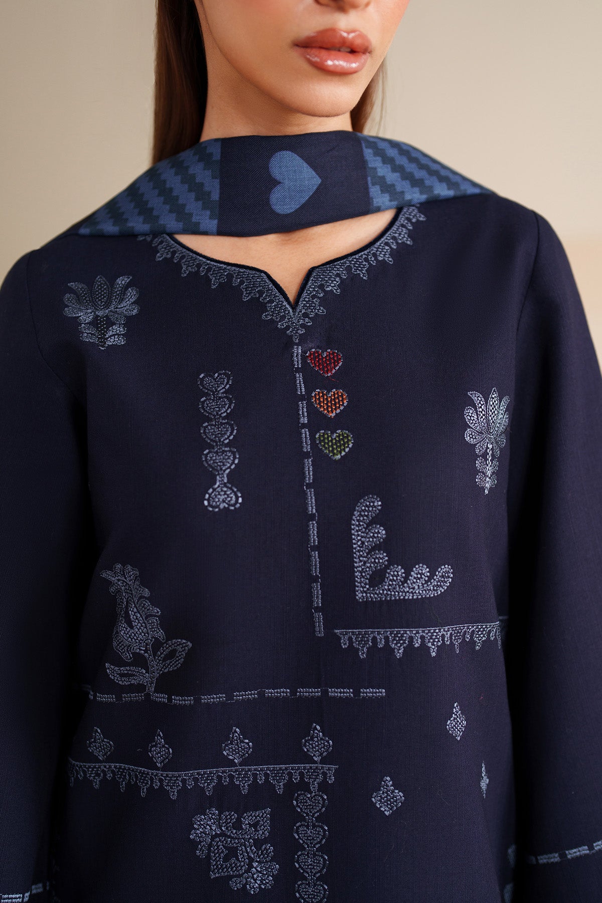 EMBROIDERED KHADDAR UW-0229