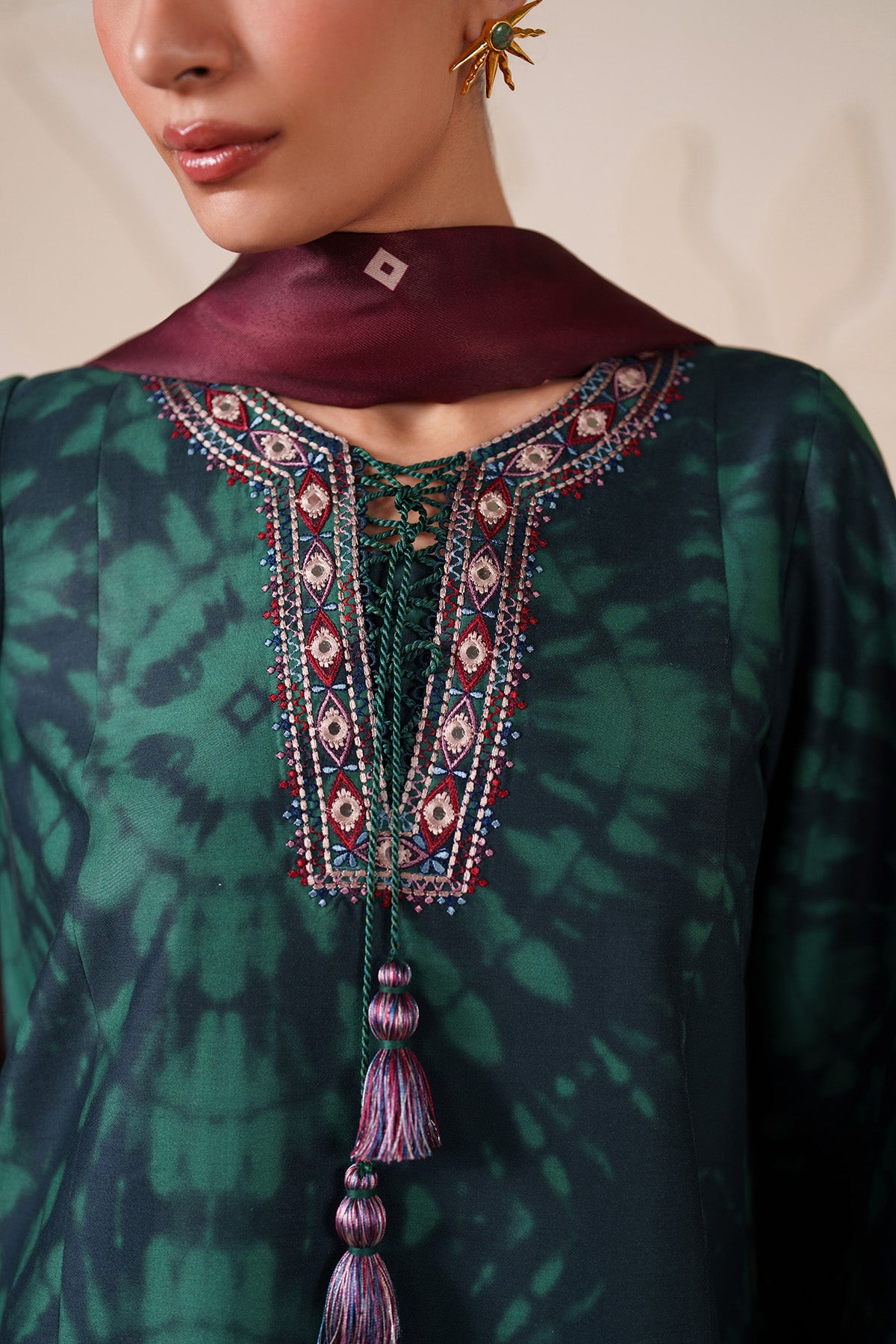 EMBROIDERED PREMIUM VISCOSE UW-0232