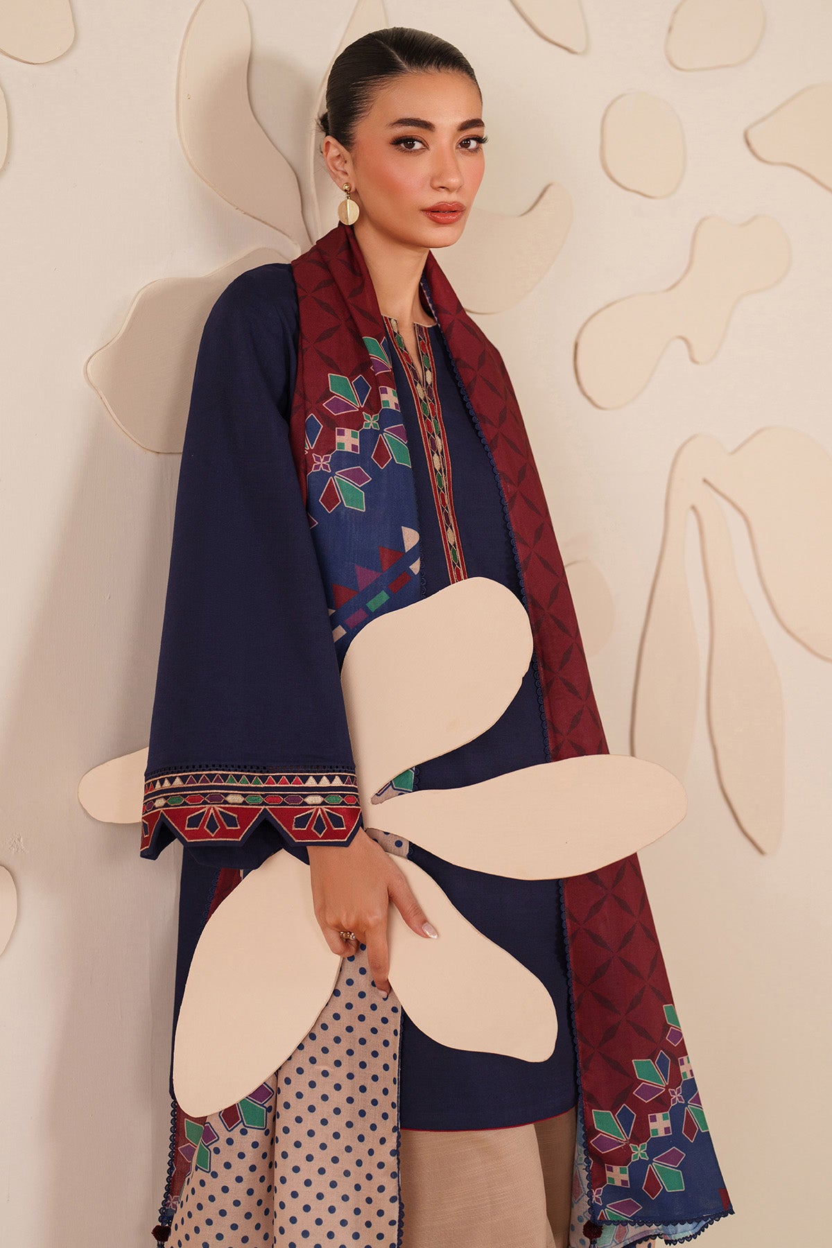 EMBROIDERED KHADDAR UW-0219