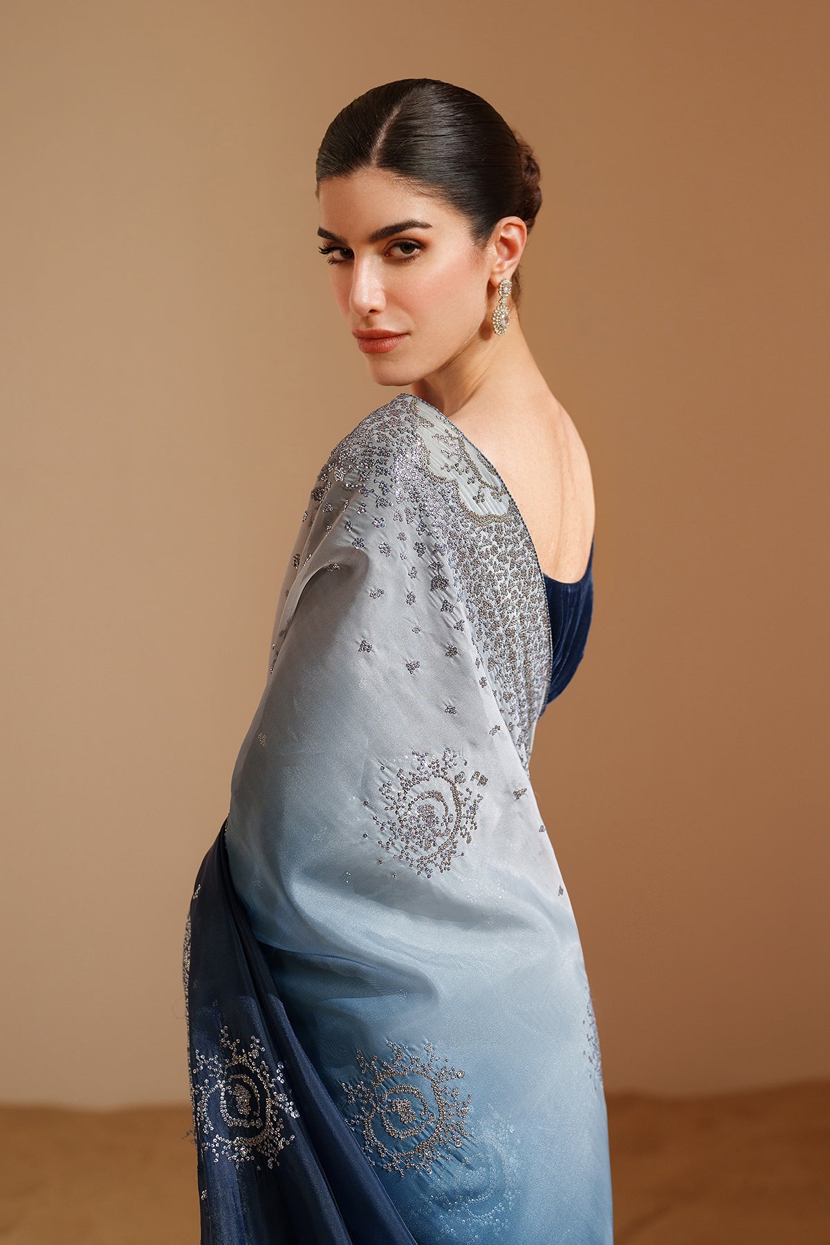 Embroidered Velvet Formal VF-2050