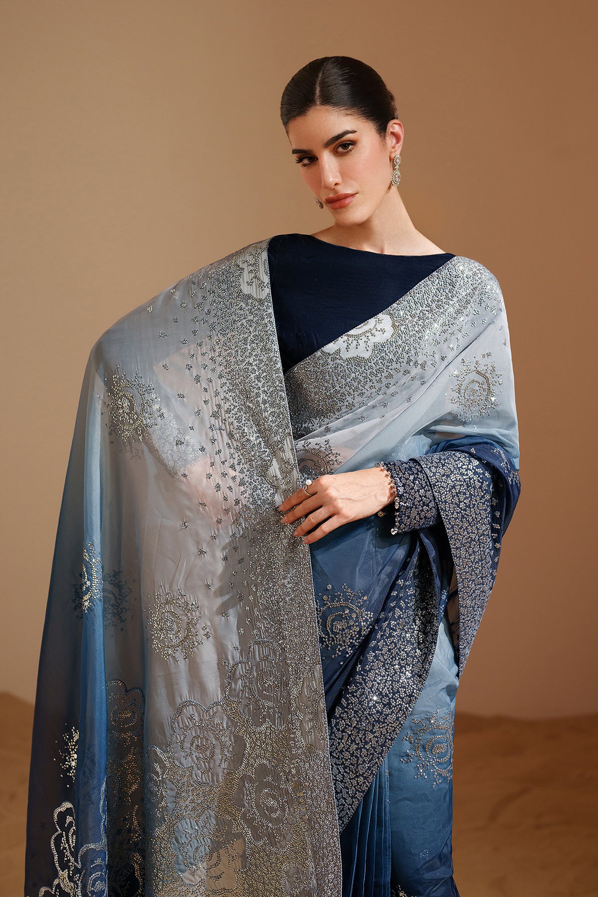 Embroidered Velvet Formal VF-2050