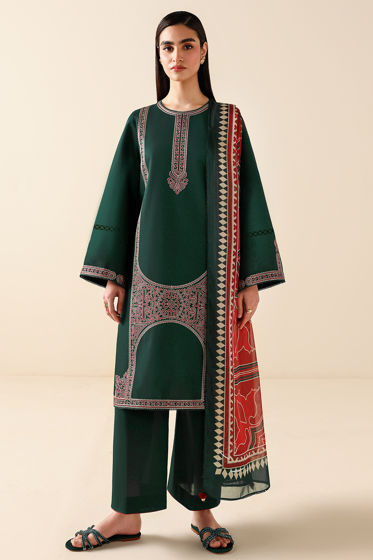 EMBROIDERED LAWN USE-9270
