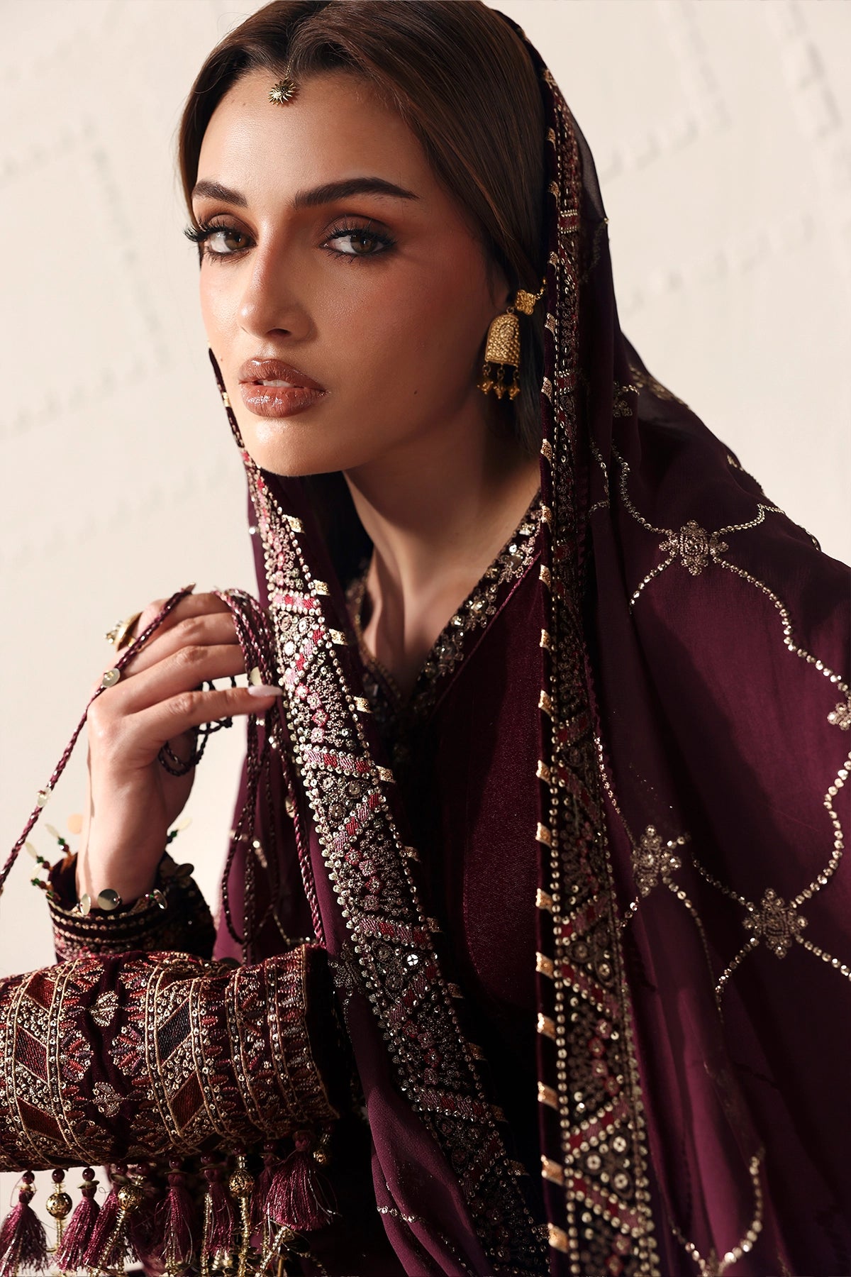Embroidered Velvet Formal VF-2046