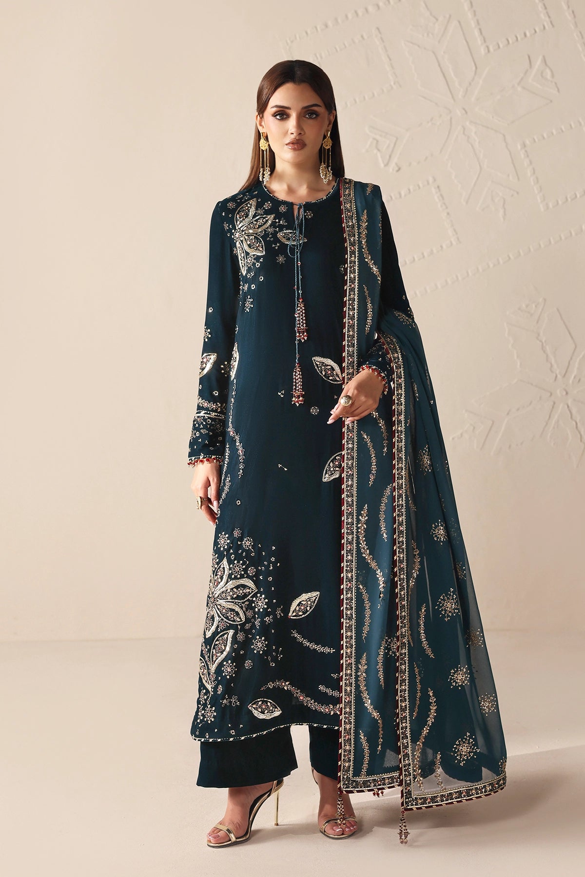 Embroidered Velvet Formal VF-2051