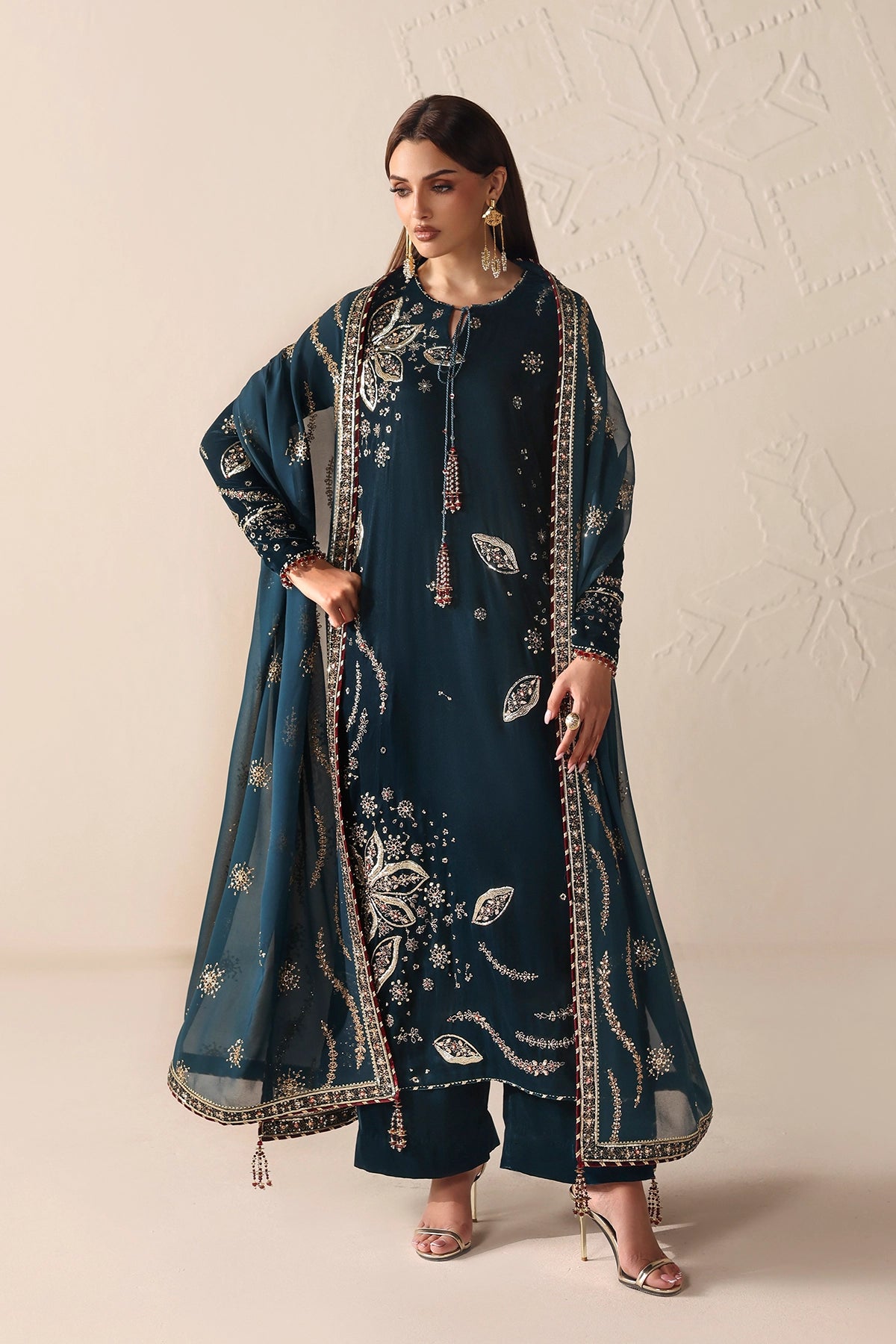 Embroidered Velvet Formal VF-2051