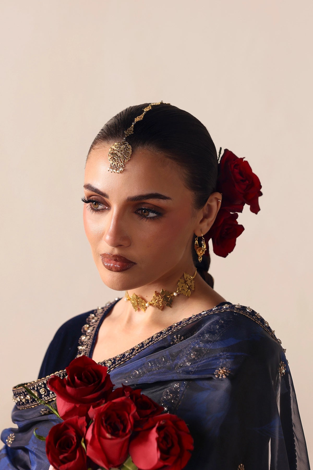 Embroidered Velvet Formal VF-2054