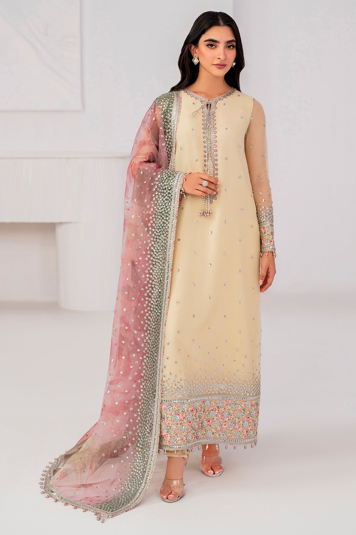 EMBROIDERED CHIFFON UC-3063