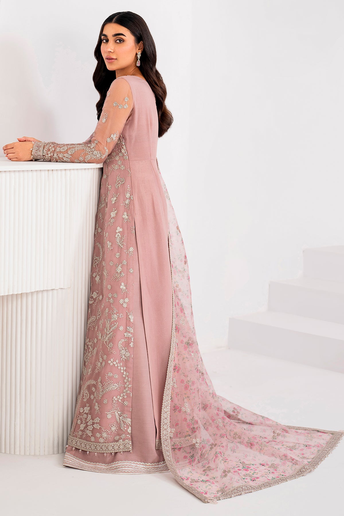 EMBROIDERED CHIFFON UC-3055