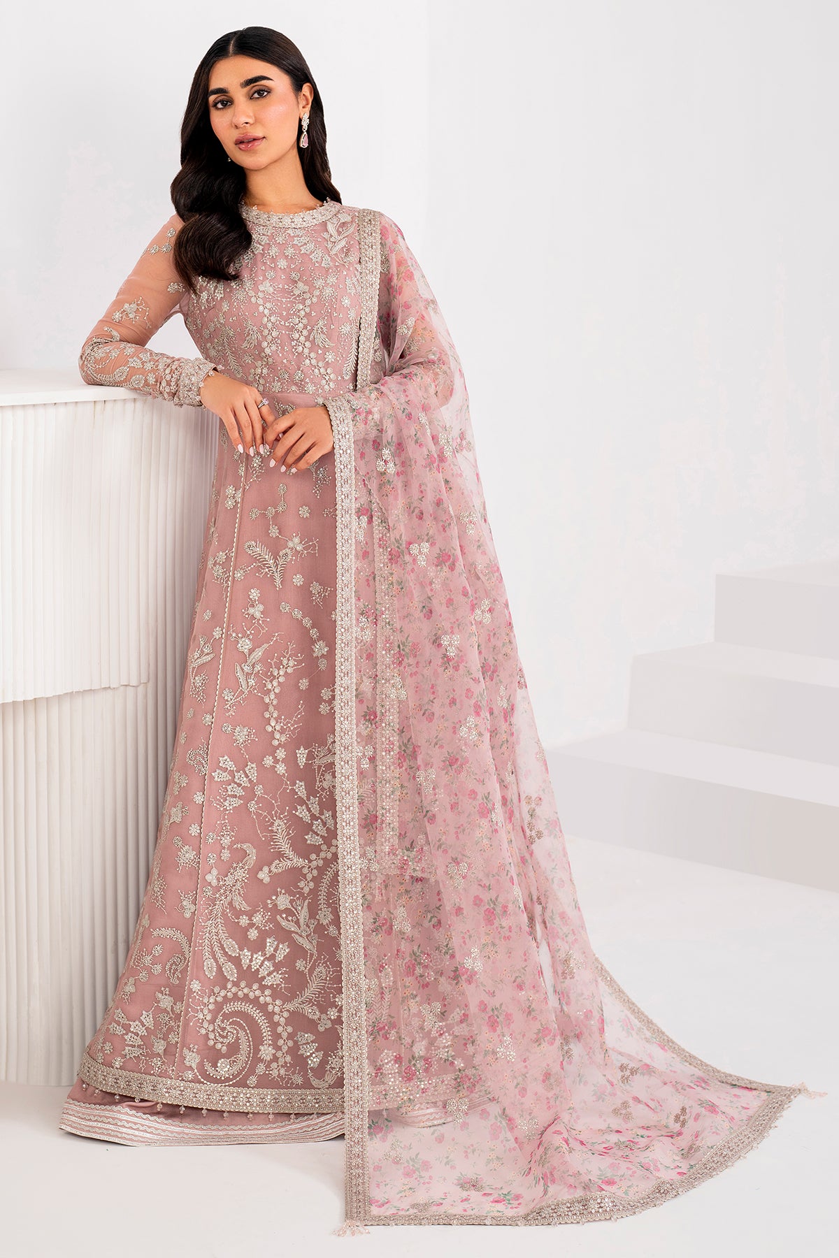 EMBROIDERED CHIFFON UC-3055