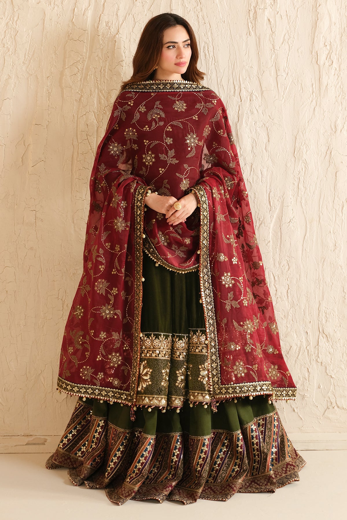 Embroidered Velvet Formal VF-2036