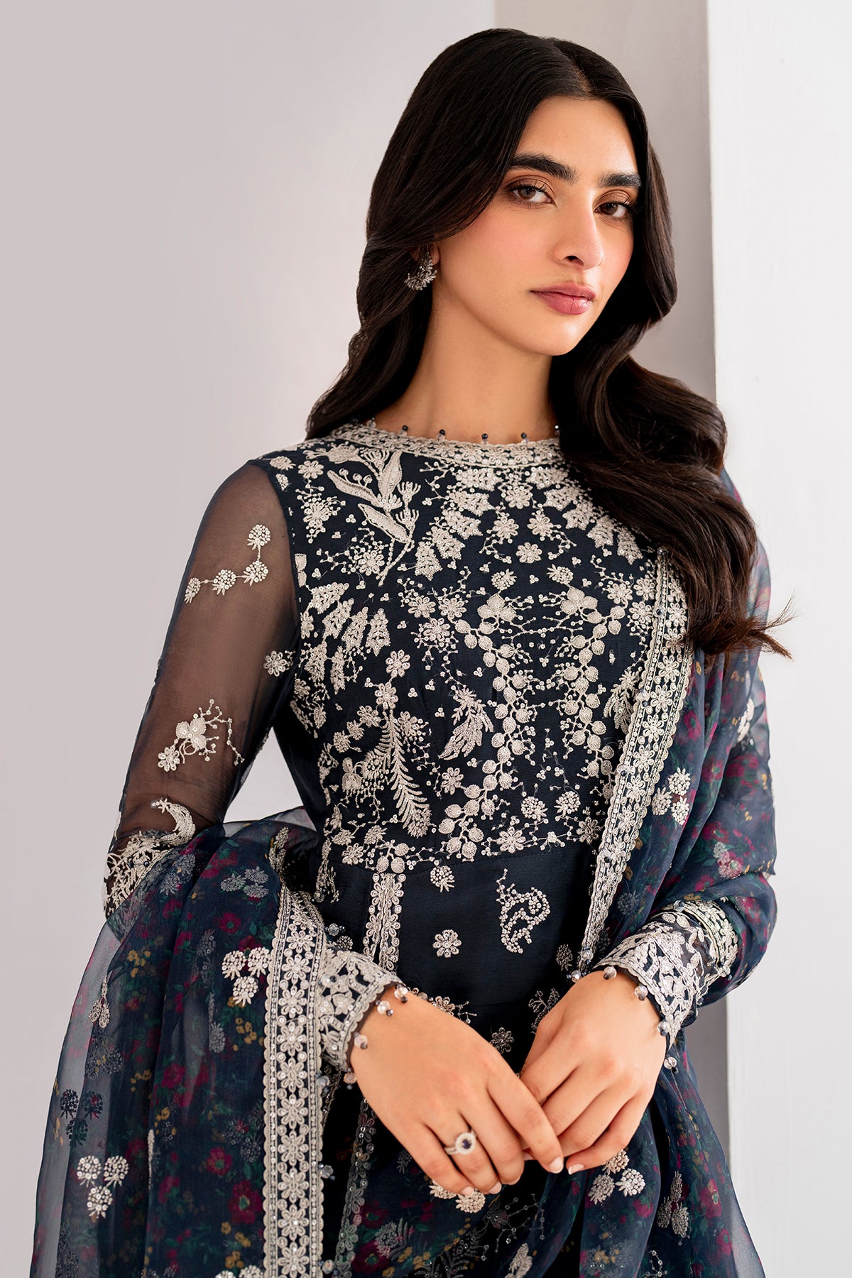 EMBROIDERED CHIFFON UC-3054