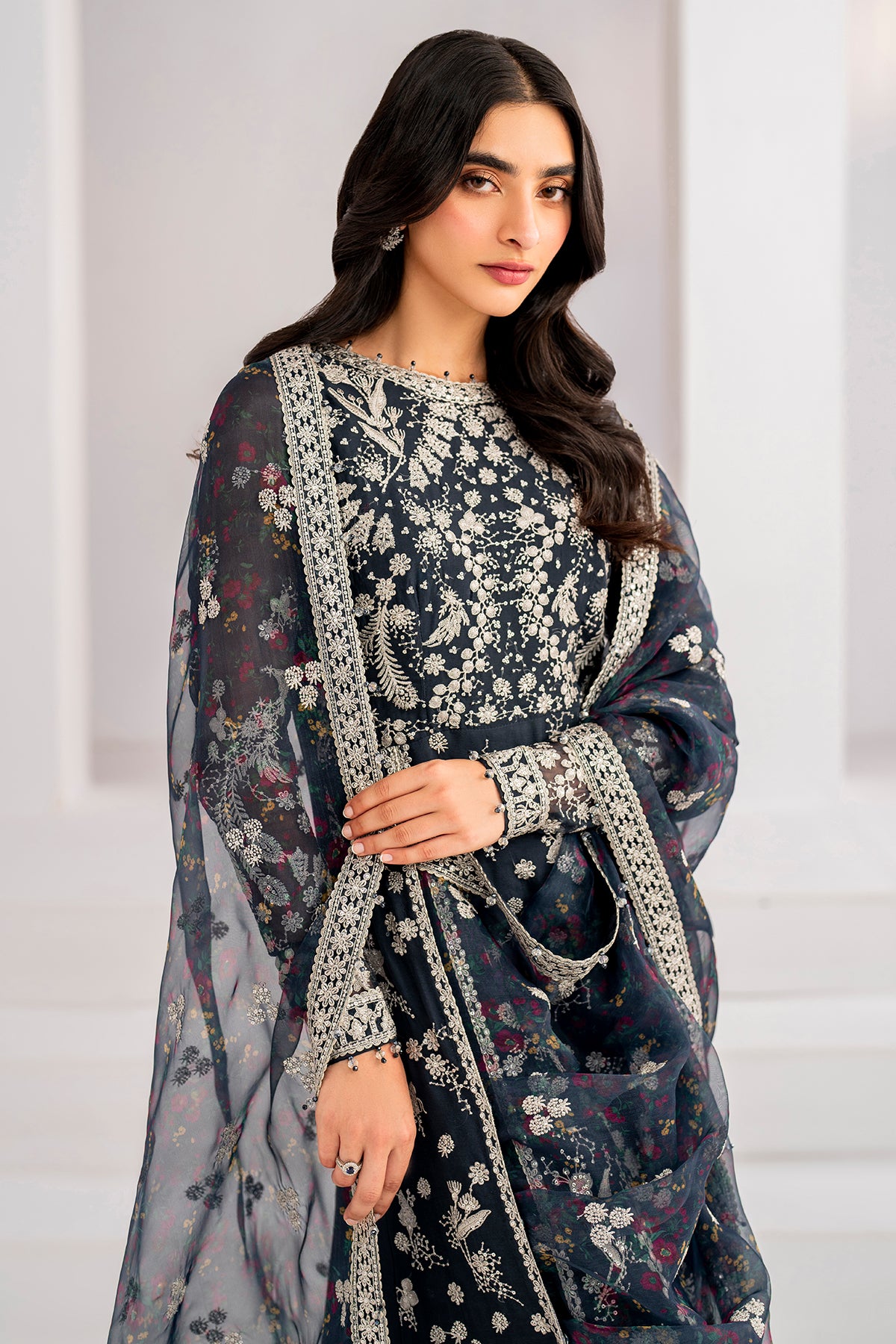 EMBROIDERED CHIFFON UC-3054