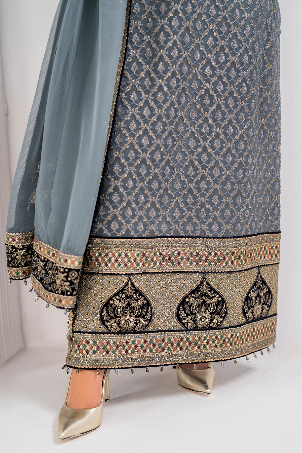 EMBROIDERED CHIFFON UC-3058