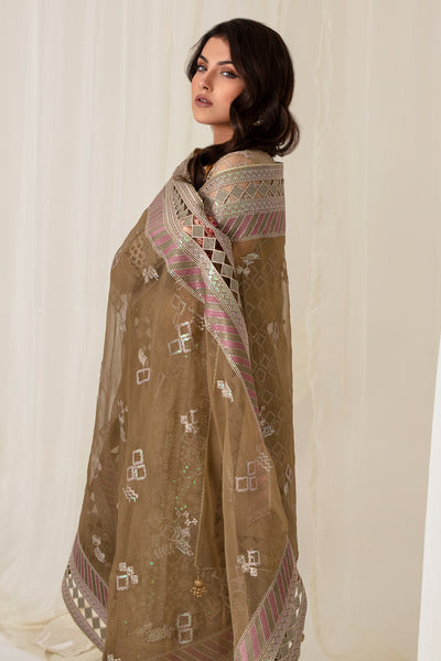EMBROIDERED CHIFFON UC-3009