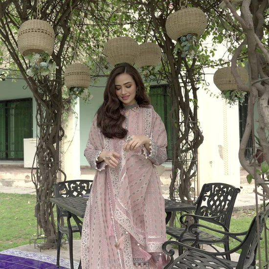 09-Mehtaab | Shahkaar | Luxury Embroidered Lawn | Jazmín – Jazmin