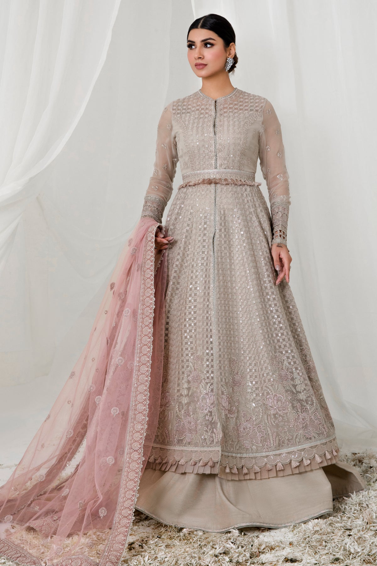 EMBROIDERED CHIFFON UC-3008