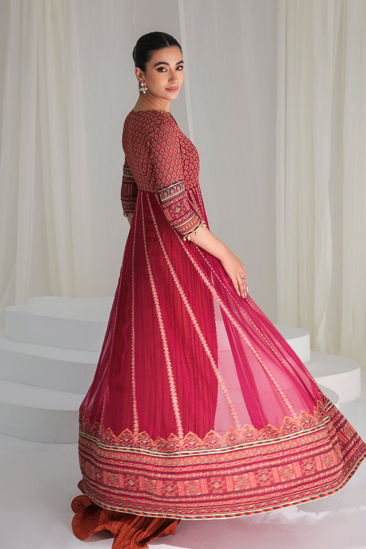 EMBROIDERED CHIFFON UC-3003